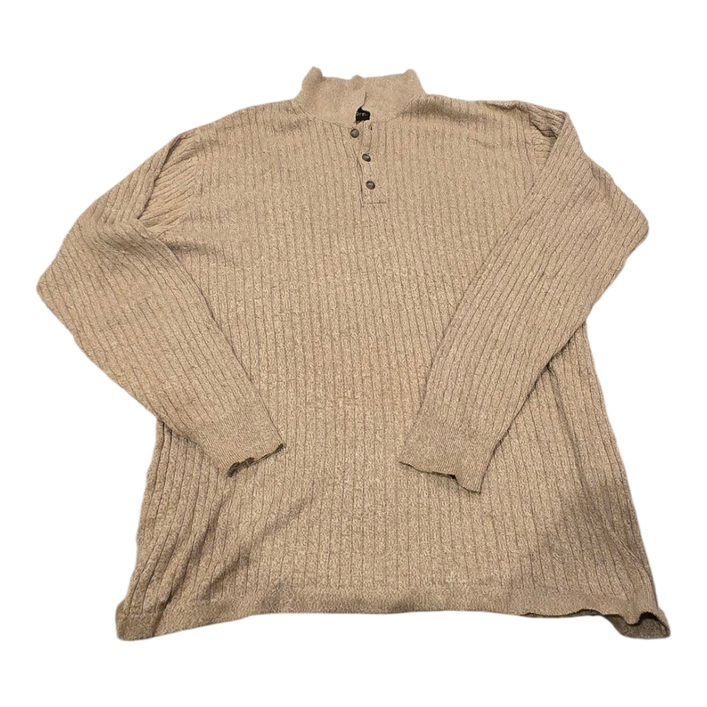 Claiborne Men's Tan Knit Lightweight Sweater Sz L